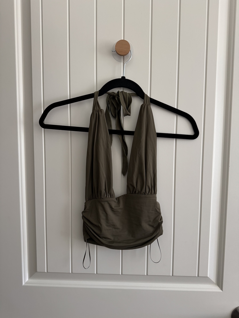 Edikted Olive Halter Camisole Top